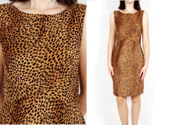 moschino leopard print dress