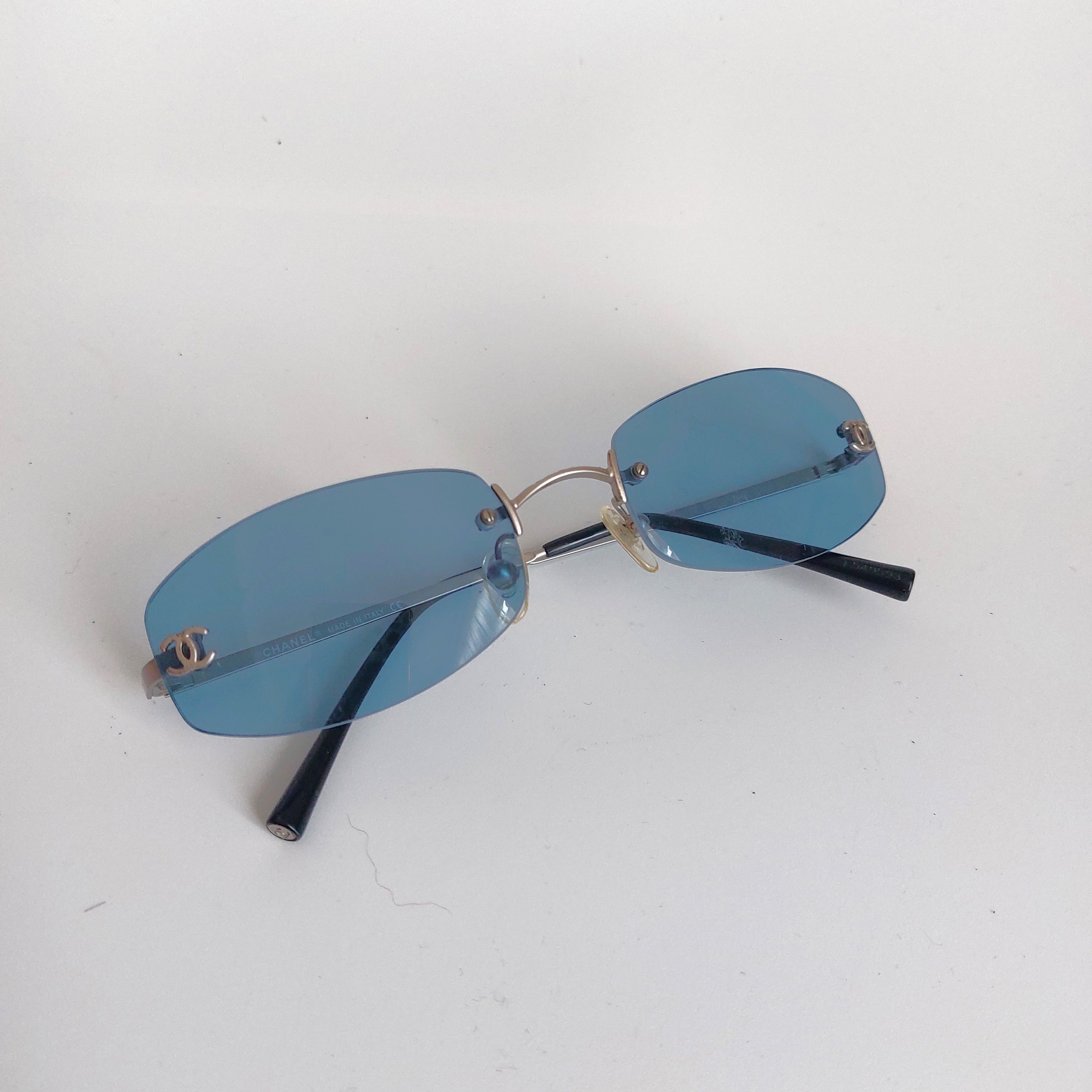 chanel sunglasses with blue