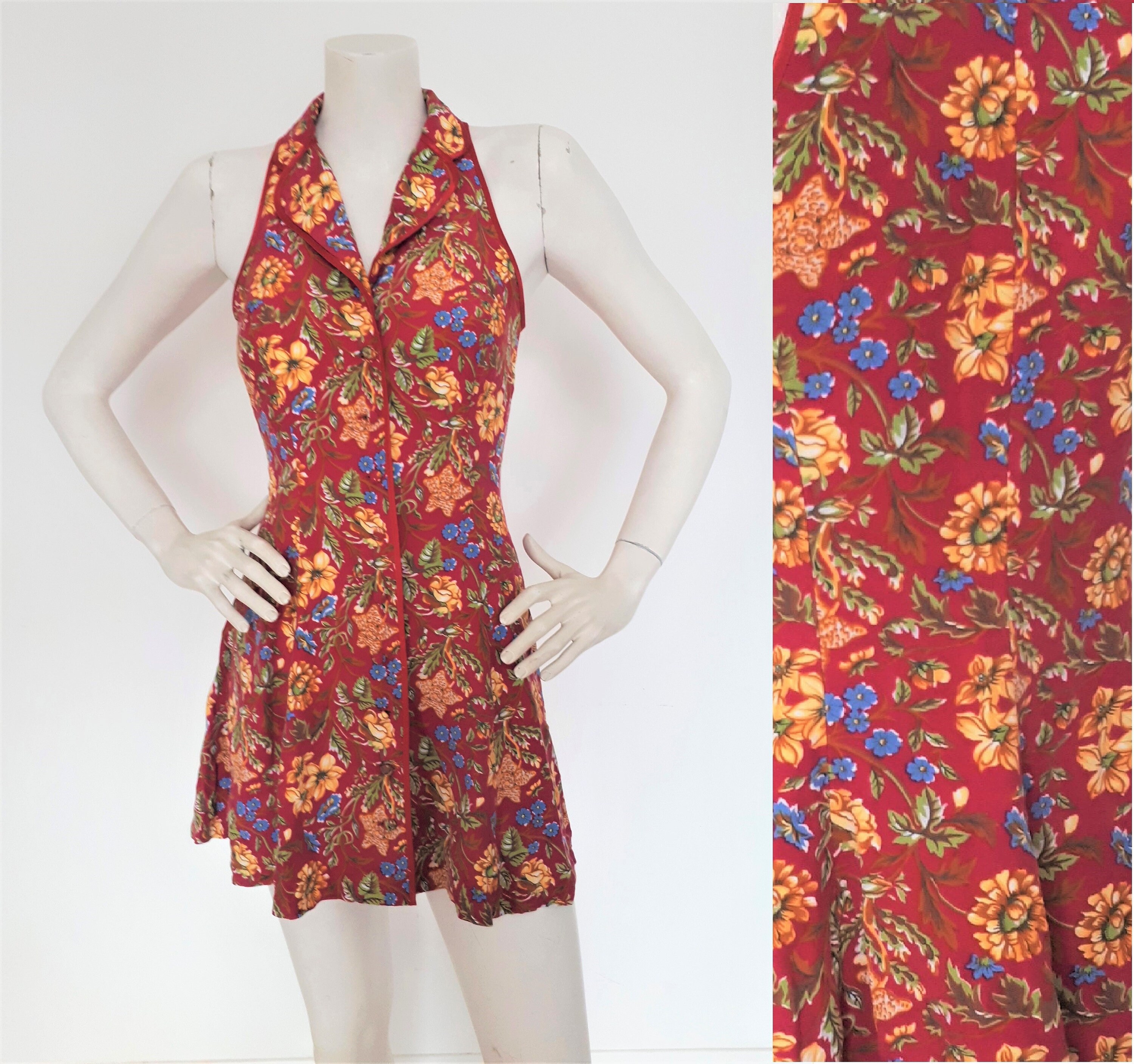 Image of Vintage S Kenzo Floral Sleeveless Dress