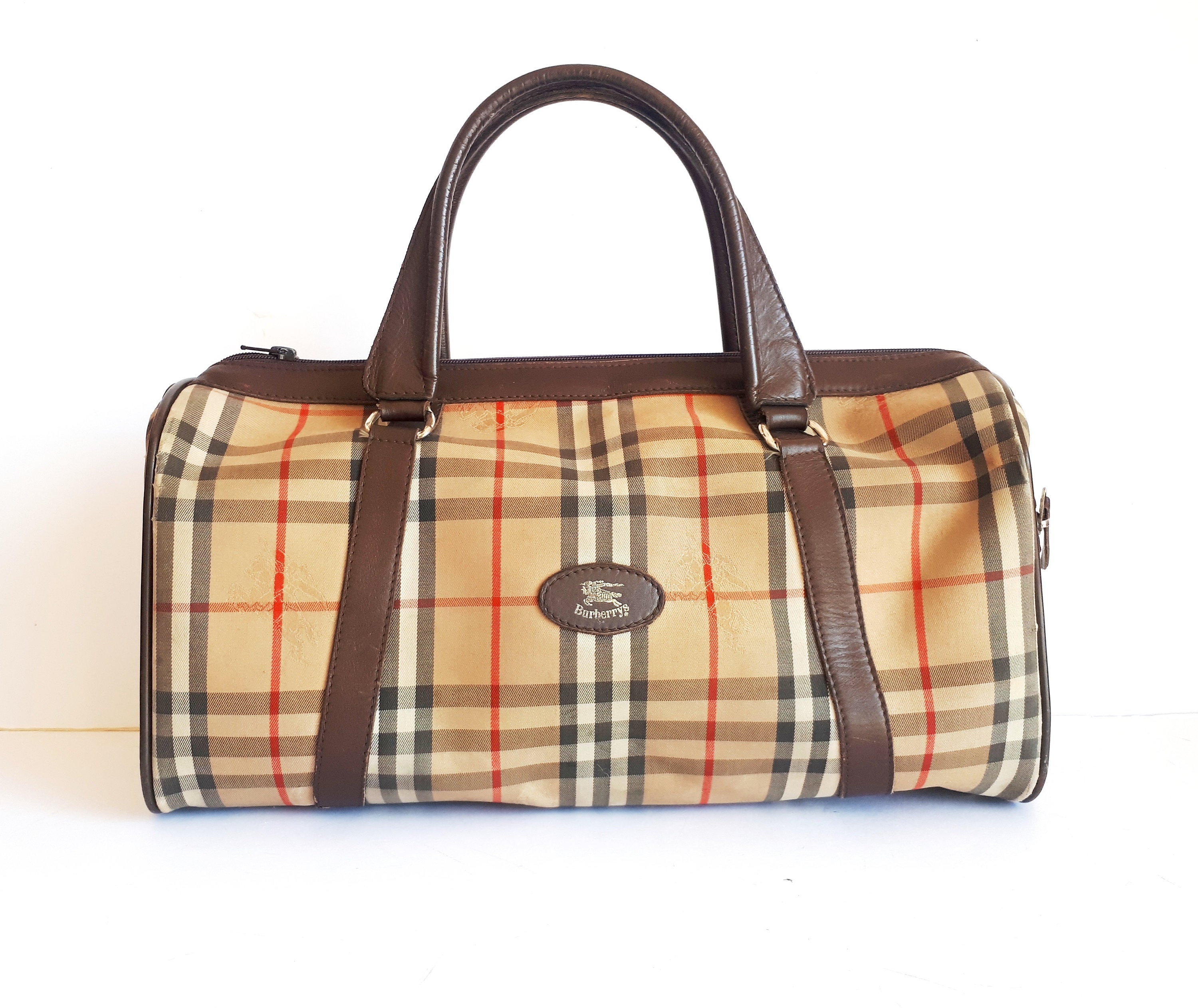 Burberry´sボストンバッグ ノバチェック ゴルフバッグ大型