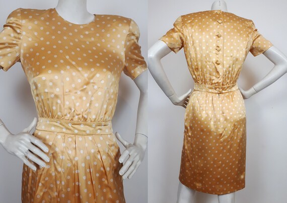 escada polka dot dress
