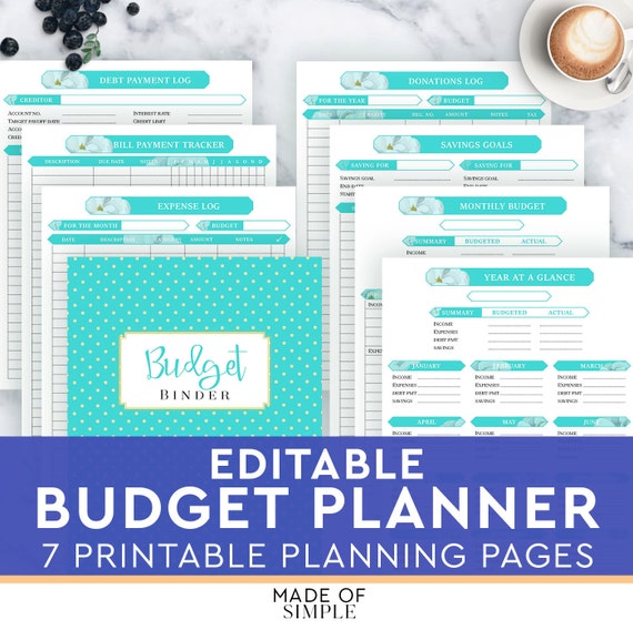 finance planner home budget planner financial household etsy household budget tracker
