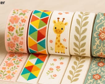 Mini woven ribbon package – 5 x 50 cm surprise package – DIY sewing accessories – seamstress gift idea – fabric ribbons mixed colours,