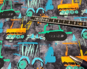 French Terry vehicles digital collection Construction vehicles Excavators Dump trucks Trucks Crawler Excavators Rollers Road rollers Cozy fabric