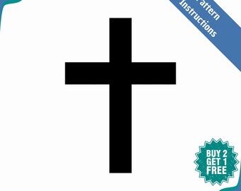 Book folding pattern - Christian Cross - 115 folds + Tutoriel - 801