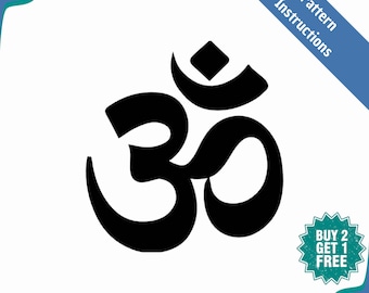 Book folding pattern &quot;Cut&Fold&quot; - Om Symbol - 131 folds + Tutoriel - 806