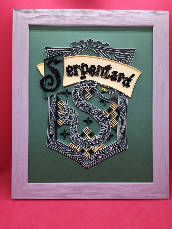 Harry Potter Quilling Part 2 Serpentard Etsy