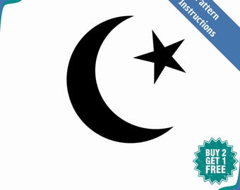 Book folding pattern - Islamic Crescent - 129 folds + Tutoriel - 802
