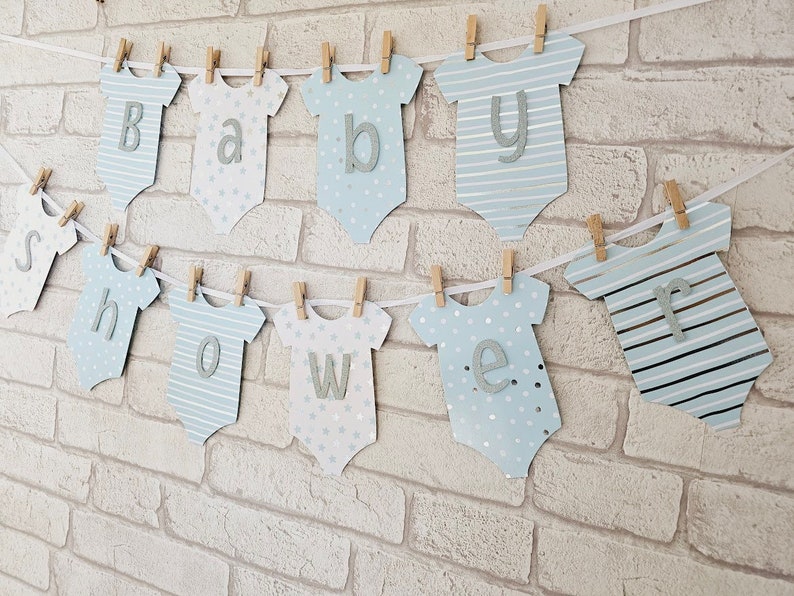 Custom Baby Shower BuntingBaby Shower CelebrationNew Baby GarlandBaby GirlBaby Boy image 7