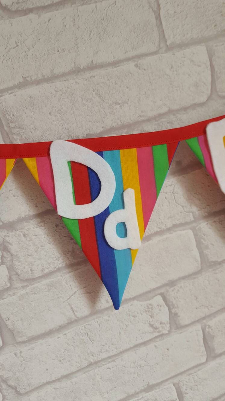Alphabet Rainbow Bunting~learn the Alphabet Garland~alphabet Banner for ...