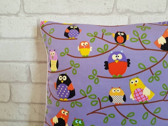 Children S Owl Cushion Owl Pillow Kid S Bedroom Decor Decorative Cushion Purple Bedroom Accessories Girls Bedroom Decoration 12 Inch Pillow