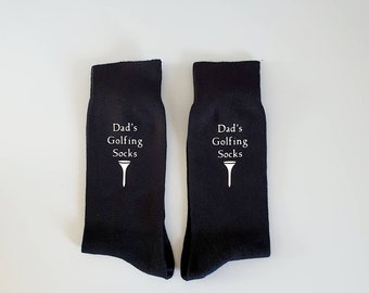 Dad's Golf Socks~Golfing Present for Dad~Golfer's Gift~Father's Day Gift~Gifts for Him~Grandad's Golf Socks~Golf Lover Gift