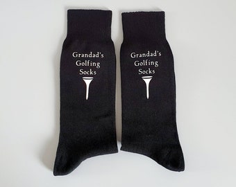 Grandad's Golf Socks~Golfing Present for Grandad~Golfer's Gift~Father's Day Gift~Gifts for Him~Dad's Golf Socks~Golf Lover Gift