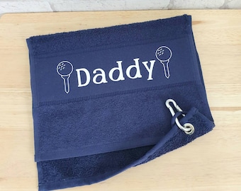 Personalized Golf Towel: Father's Day Gift, Golf Lover