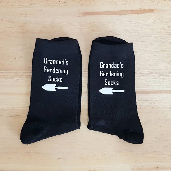 Grandads Gardening Socks~Gardening Present for Grandad~Gardeners Gift~Father's Day Gift~Gifts for Grandparents~Gifts for Him~Gifts Under 5