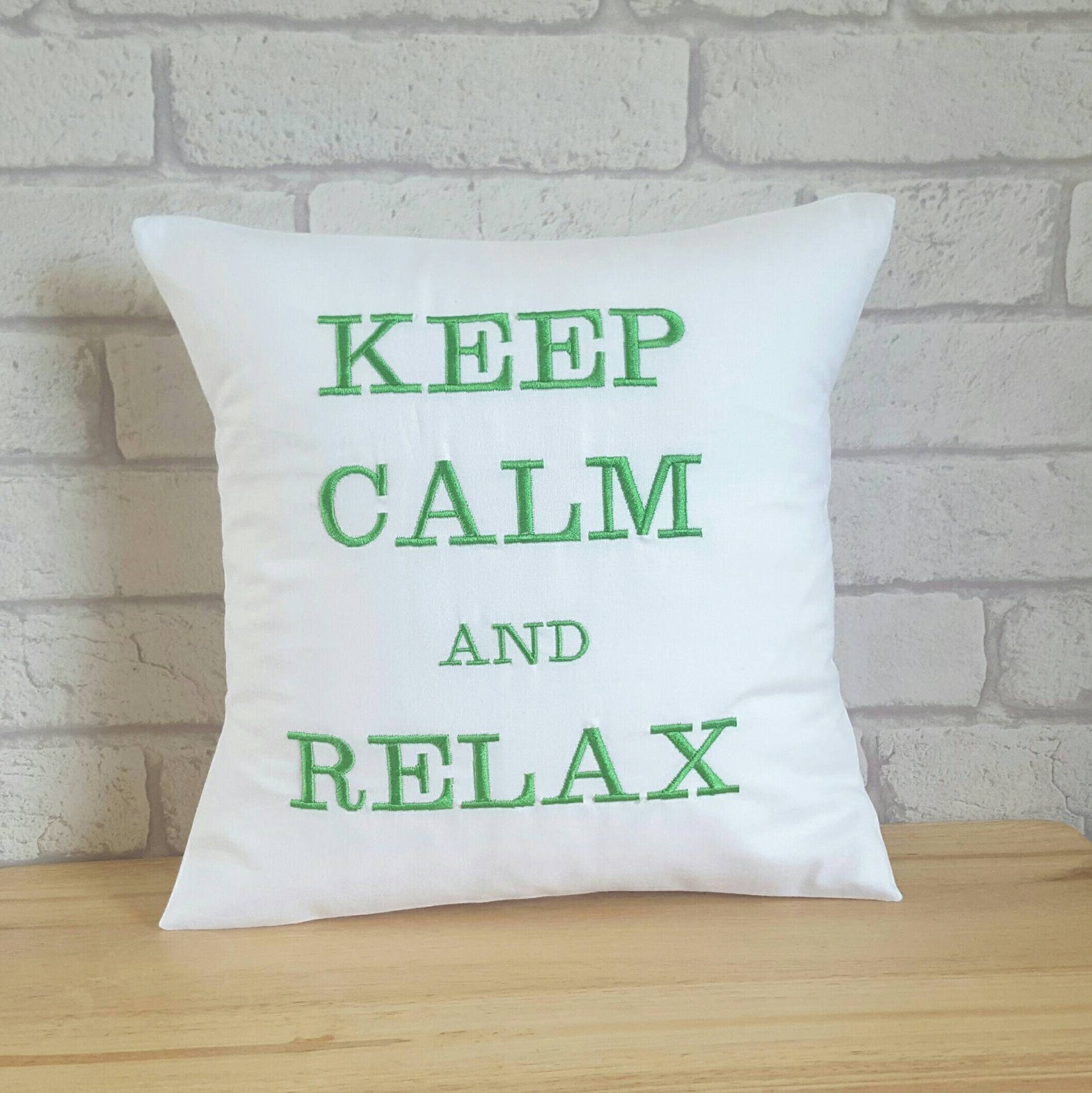Keep Calm and Relax Pillowkeep Calm Cushionthrow Pillow for Etsy