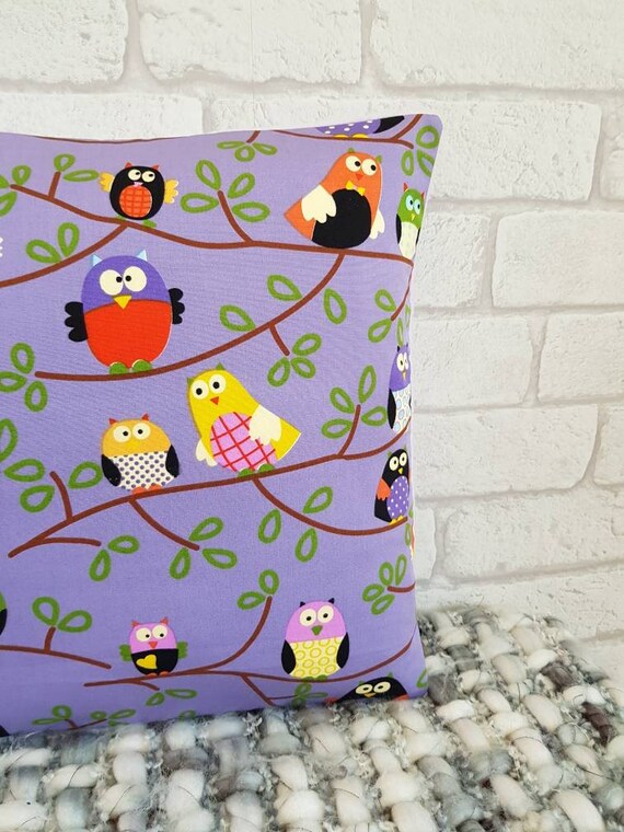 Children S Owl Cushion Owl Pillow Kid S Bedroom Decor Decorative Cushion Purple Bedroom Accessories Girls Bedroom Decoration 12 Inch Pillow