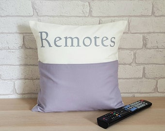 Remote Control Storage Cushion~Remote Control Pillow~Storage Cushion~Remote Control Pocket Pillow~TV Remote Storage~Home Organisation