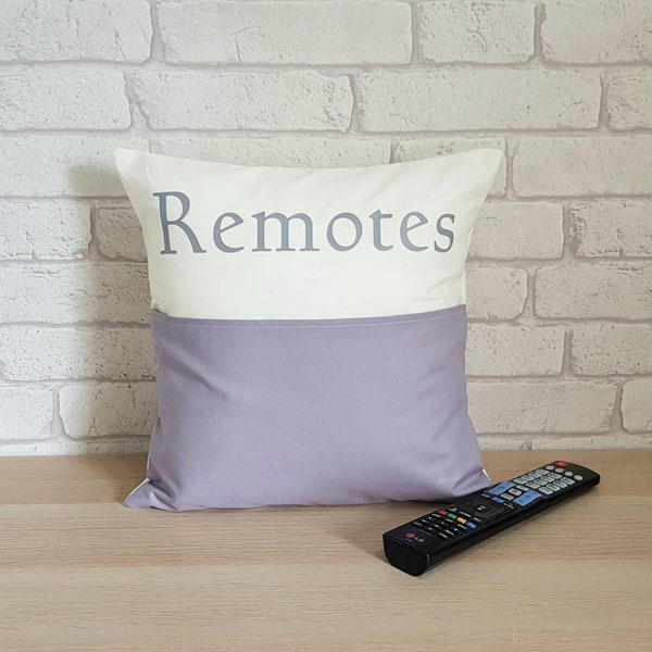 Remote Control Storage Cushion~Remote Control Pillow~Storage Cushion~Remote Control Pocket Pillow~TV Remote Storage~Home Organisation