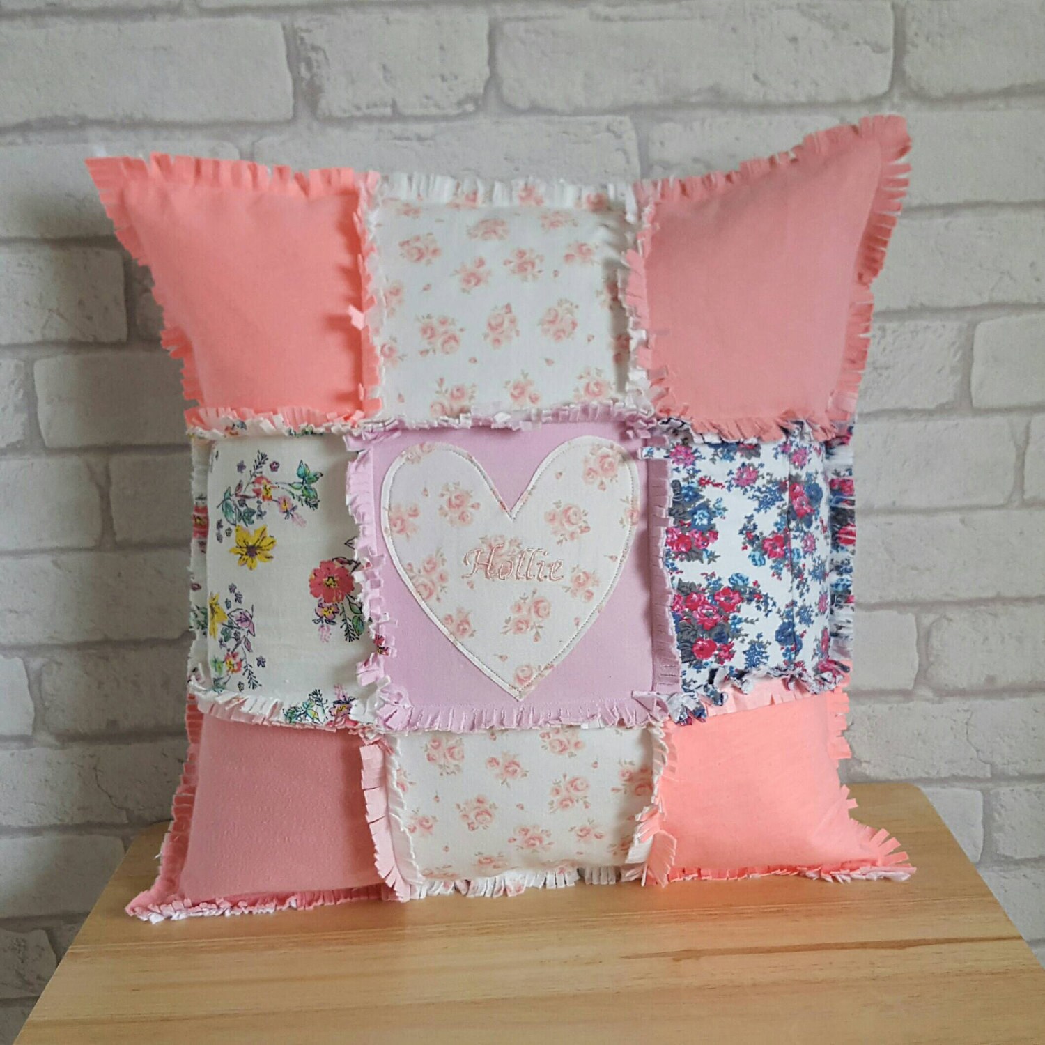 Personalised Keepsake Cushion made from Baby ClothesPatchwork Etsy