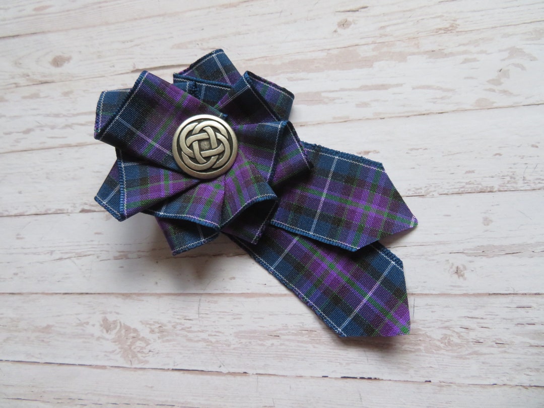Broche Vintage Écossaise Highland Dirk - Argenté, Style Poignard - Occasion