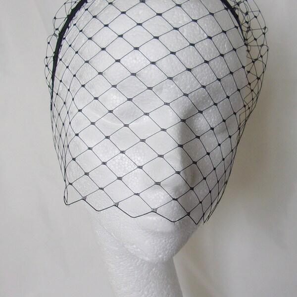 Black Birdcage Veil Etsy