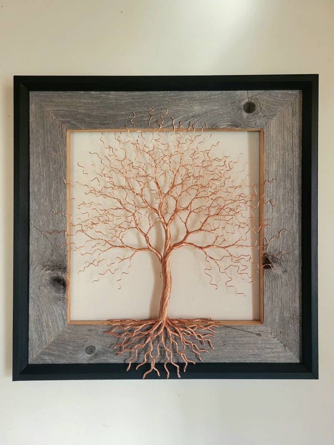 Copper Wire Tree. Made to Order Wire Art. Metal Art. Wall Decor. Copper