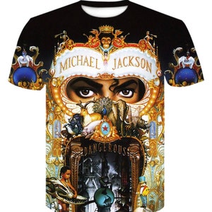 Michael Jackson Dangerous T-shirt - Size Large King of Pop - 3D