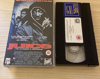 Tupac 2 PAC Juice VHS Video Cassette 1994 - (Blockbusters)