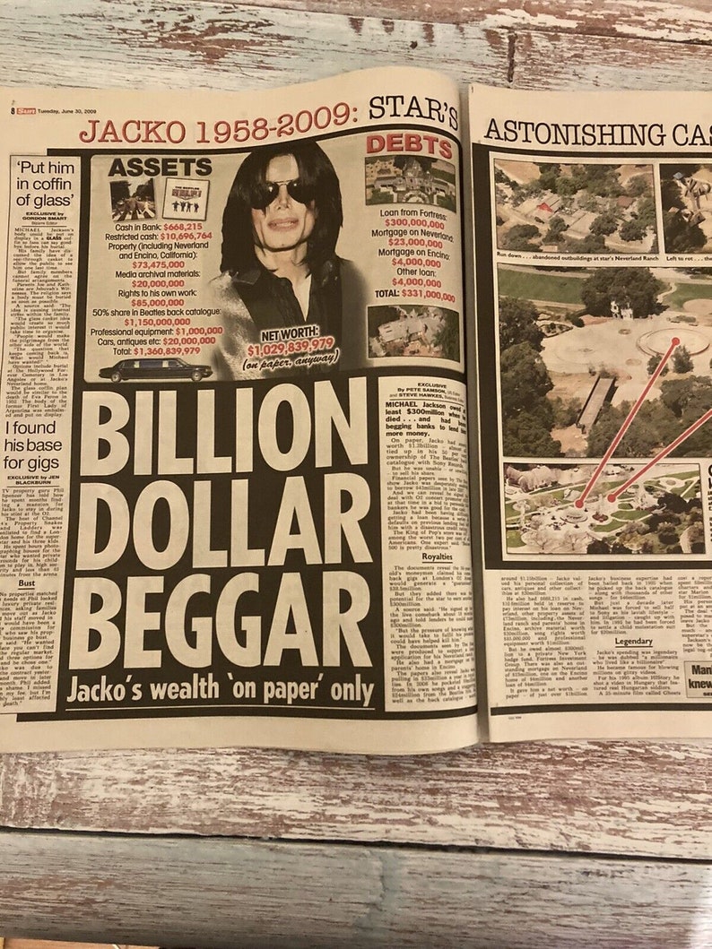Michael Jackson The Sun Newspaper Tribute This Is It , This Was It UK June 30 2009 image 2