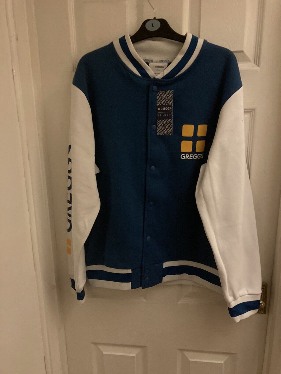 Primark Greggs Mens Size Large Varsity Jacket Baseball New Comes With