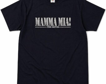 Mamma mia der Film T-Shirt der Männer Medium navy blue Grafik Film T-Shirt