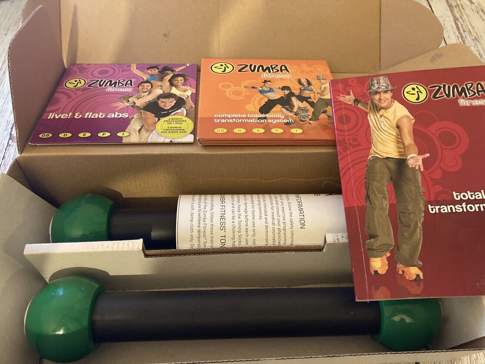 Zumba fitness kit with toning sticks sale
