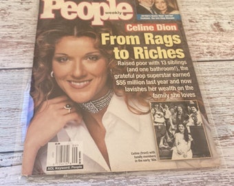 Celine Dion People Magazine 1999 - From Rags to Riches
