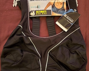 Schokdemper sportbeha 36D zwarte hardloopbeha High Impact Gym Work-out sportkleding met tags