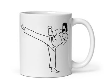 Chuck Norris-mok – 5 Rules for Life – Tribute to a Legend – Koffiemok cadeau