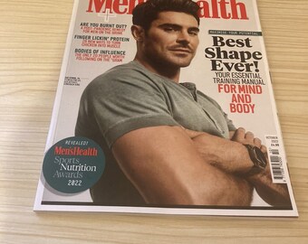Zac Efron Mens Health Magazine October 2022 - Etsy