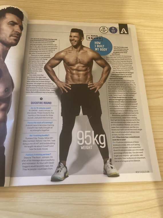 Faisal Abdalla Mens Health Magazine March 2022 Burn & Build - Etsy