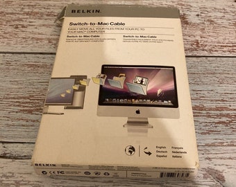 Switch to mac cable belkin - pc to mac transfer 8ft cable