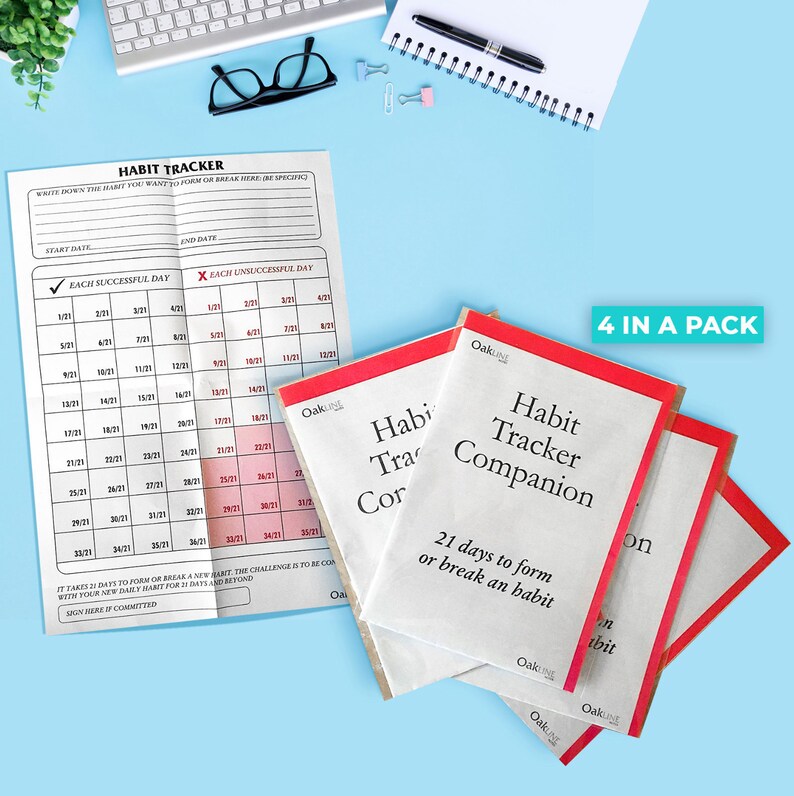 Atomic Habits Habit Tracker Chart Poster Size A3 X4 in a Pack New