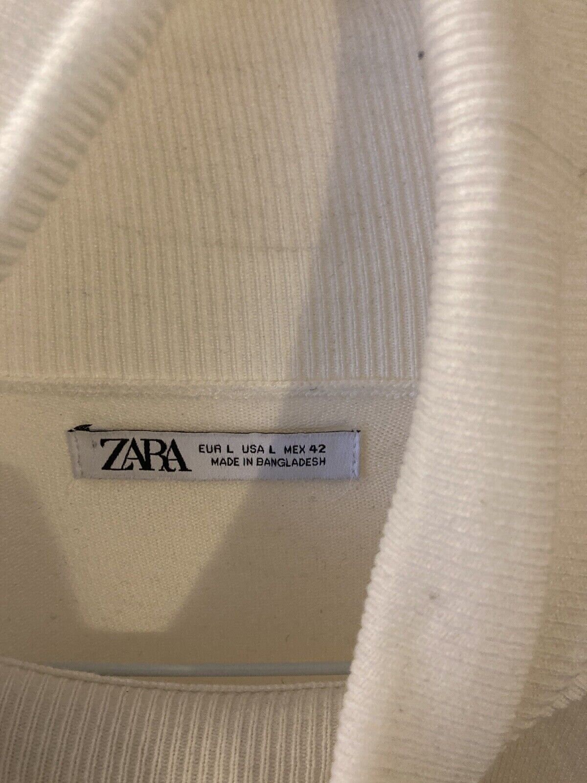 Maglione bianco Zara a collo alto uomo grande Etsy Italia