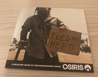 Osiris feed the need dvd - rare vintage skateboard dvd