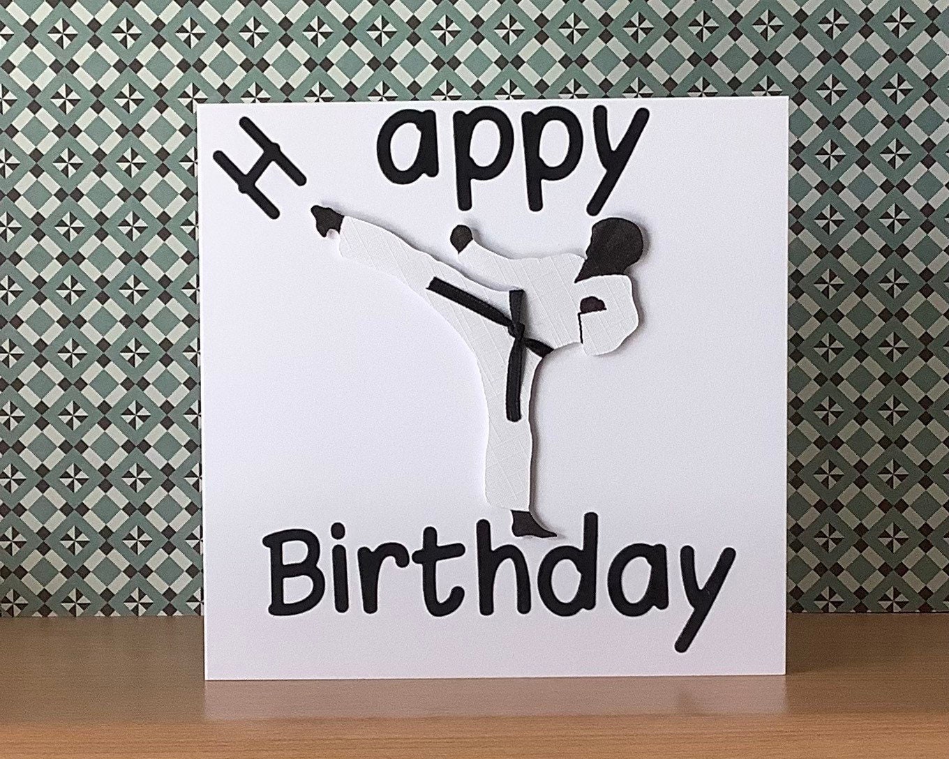Modern Martial Arts Birthday Card Judo Karate Taekwondo - Etsy