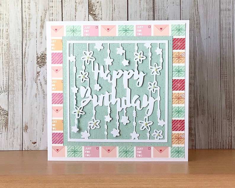 Unusual Pretty and Colourful Birthday Cards Etsy