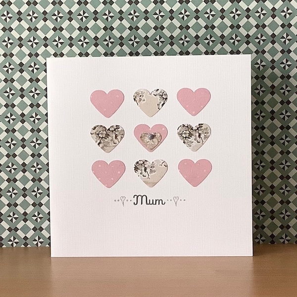 Heart Cards For A Lovely Mum, Nanny or Grandma