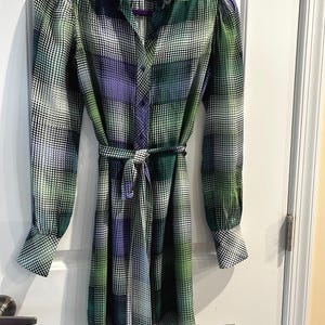 BCBGMAXAZRIA Graphic Multi Print Shirt Dress, XS - On SALE
