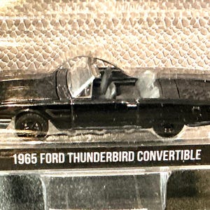 Ford Thunderbird Cabriolet 1965 Miniature 1:43 - Noir - Greenlight Collectible - Neuf Avec Boîte