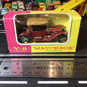 Matchbox Lesney Models of Yesteryear No Y 8 Red 1914 Stutz DieCast 1/40 Scale.