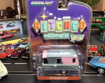 Greenlight Hitched Homes Series 5 1959 Holiday House DieCast 1/64 Scale Limited Edition