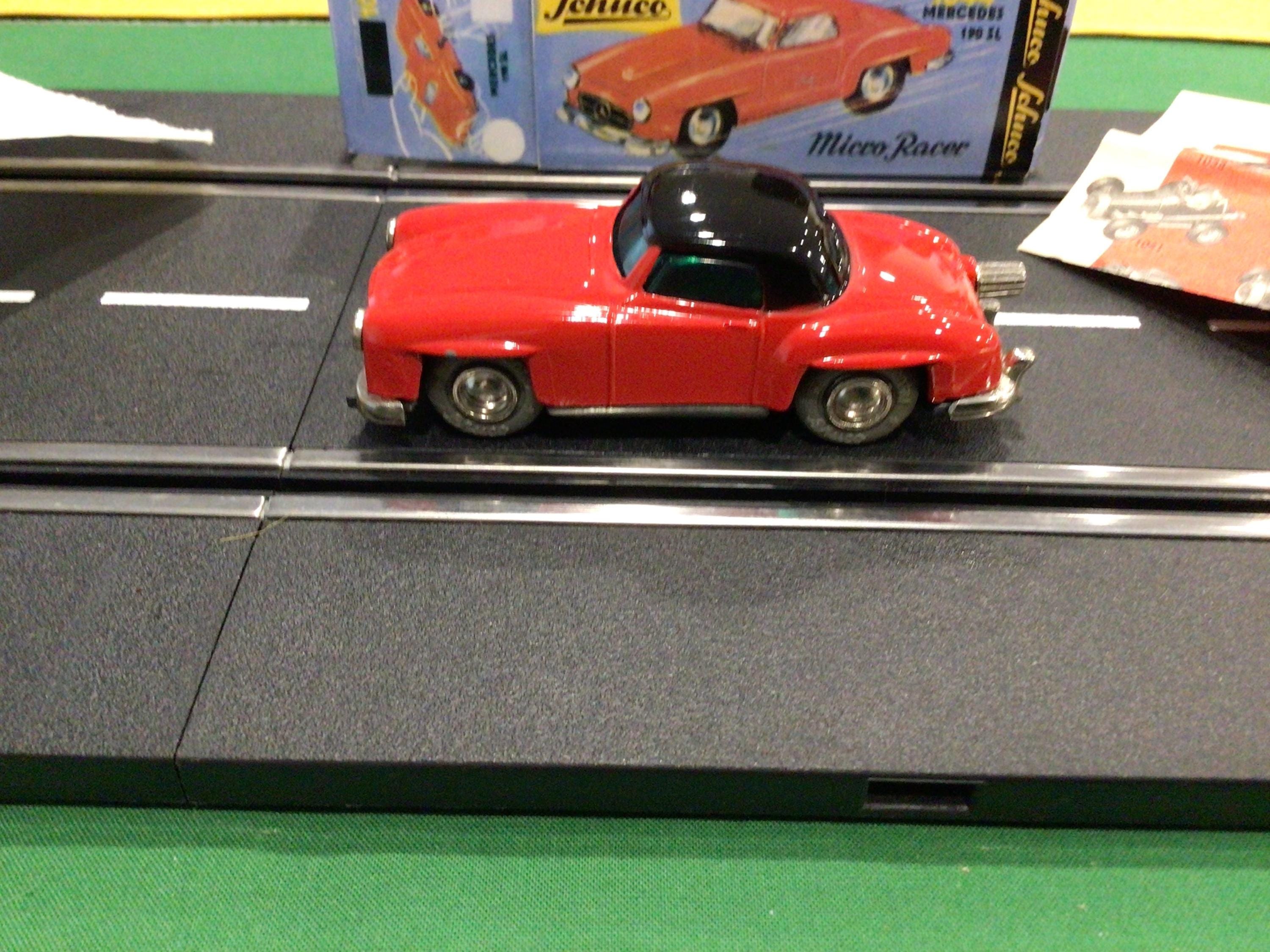 Schuco Micro Racer 1044 Red Mercedes 190 SL W/key Diecast